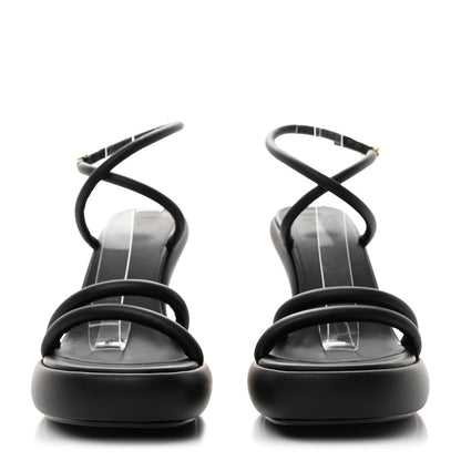Fendi Nappa Baguette Ankle Strap 30/110mm Platform Sandals 39.5 Black 2 of 9