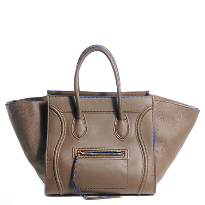 Celine Supple Calfskin Medium Phantom Luggage Grey Blue 1 of 8