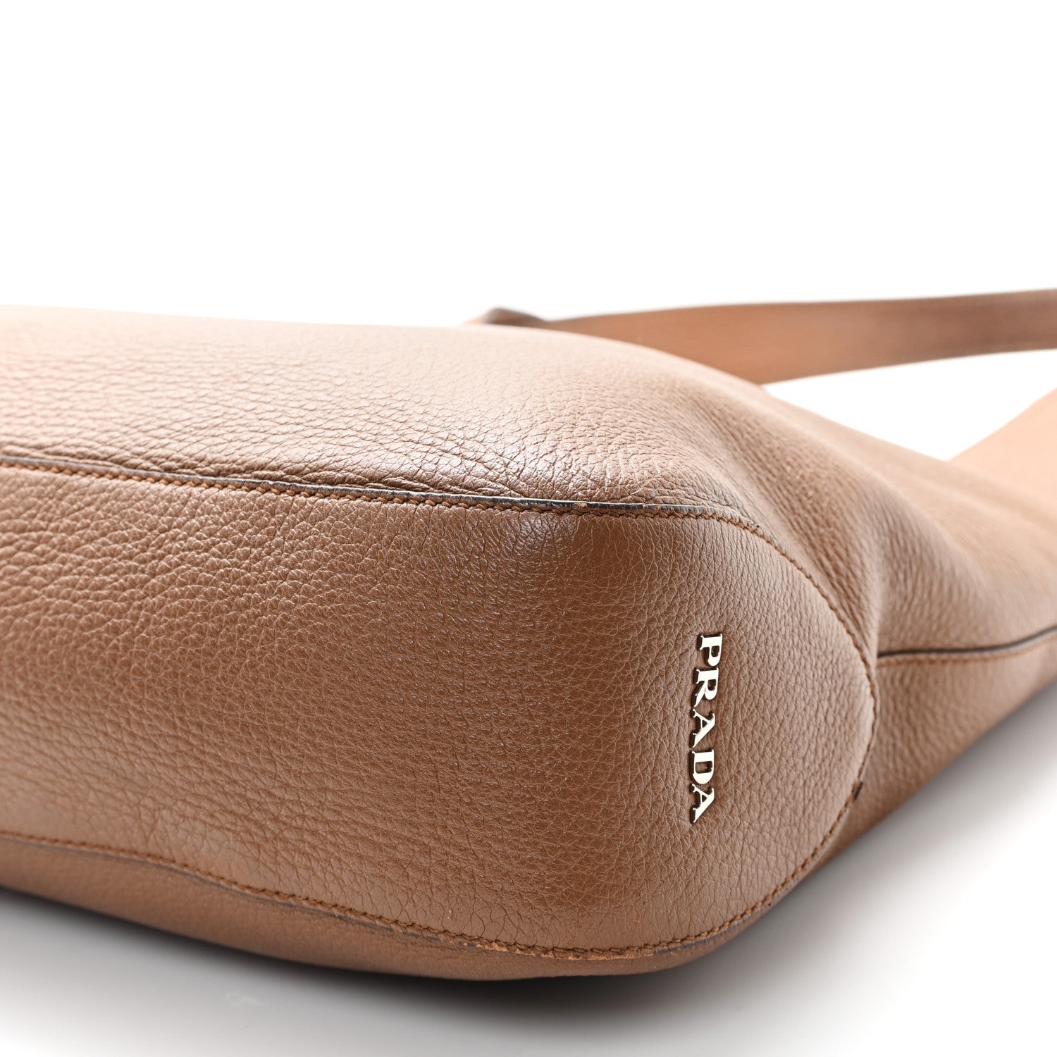 Prada Vitello Daino Medium Pocket Hobo Bag Cannella 10 of 13