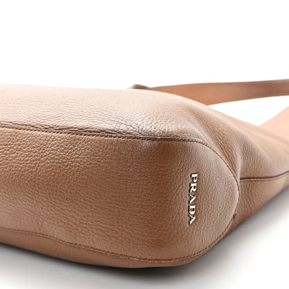 Prada Vitello Daino Medium Pocket Hobo Bag Cannella 10 of 13