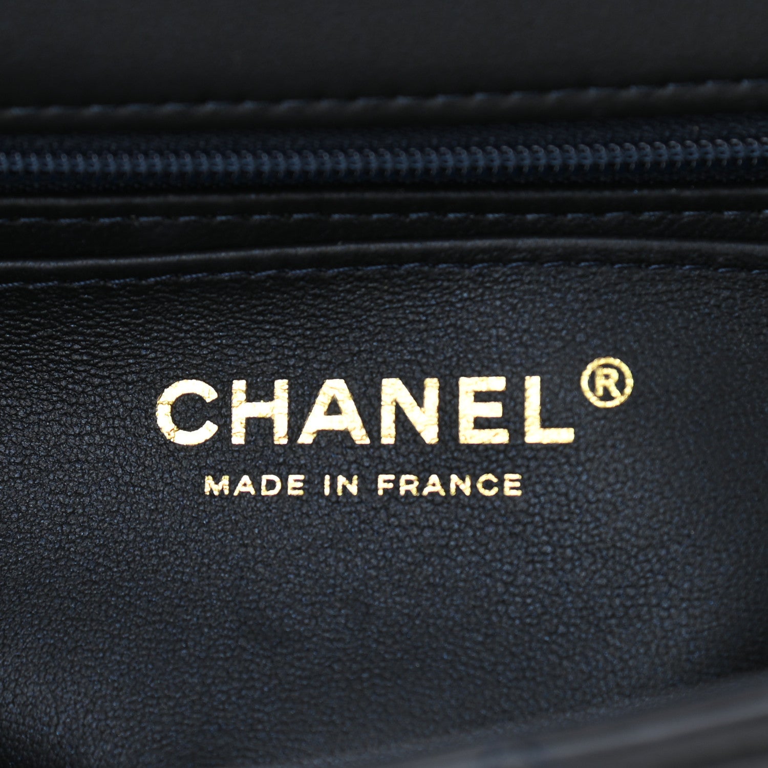 Chanel Lambskin Quilted Mini Top Handle Rectangular Flap Navy Blue 6 of 11