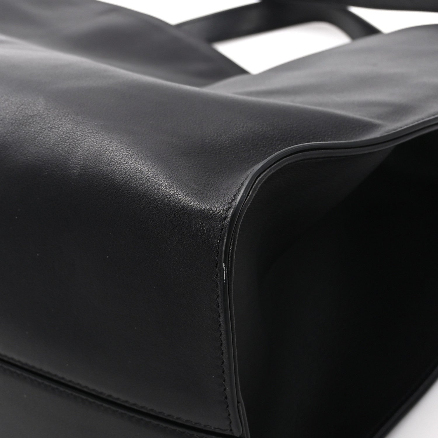 The Row Polished Saddle Calfskin Alexia Bag Black 10 of 12