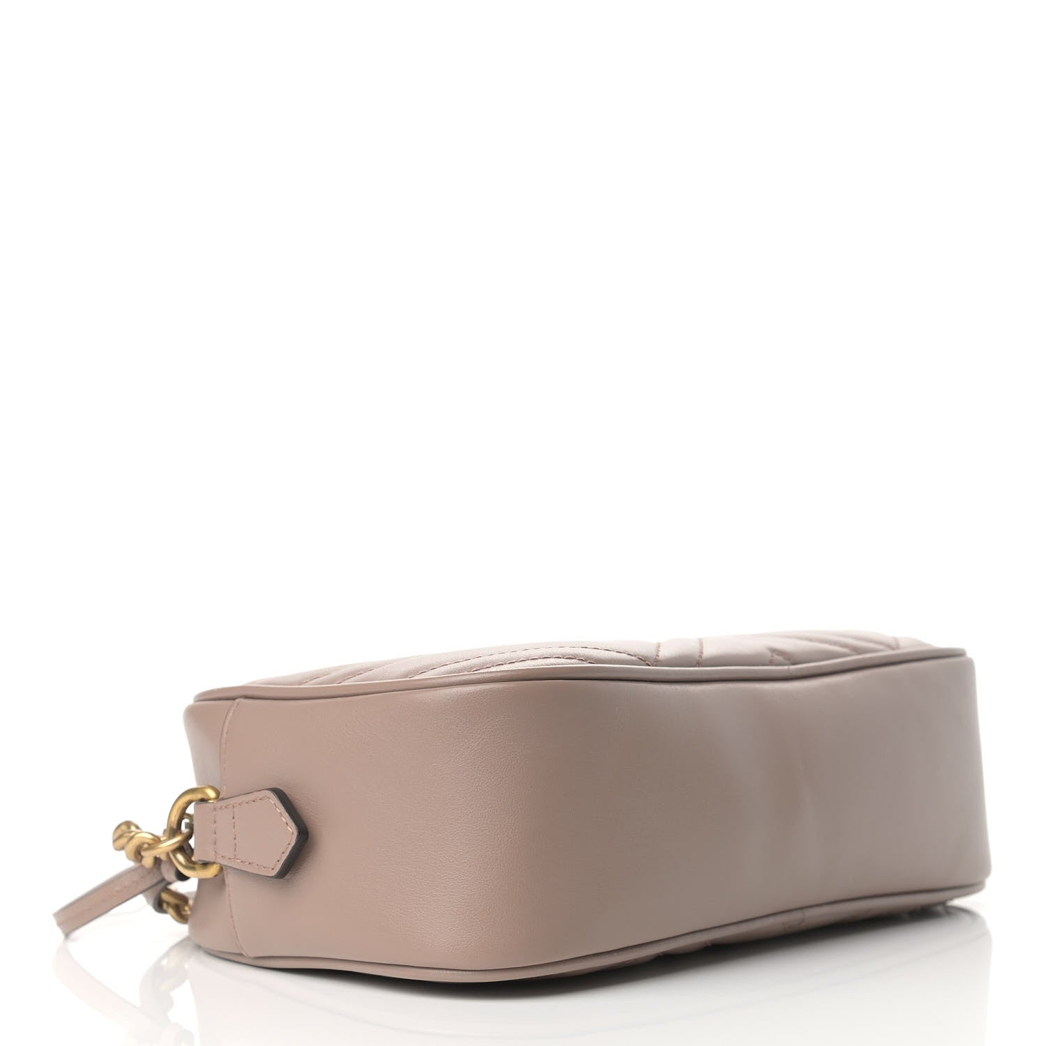 Gucci Calfskin Matelasse Small GG Marmont Chain Shoulder Bag Porcelain Rose 4 of 9