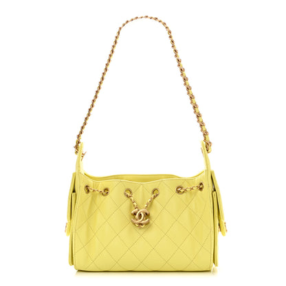 Chanel Caviar Quilted Mini Chanel 25 Handbag Yellow 1 of 11