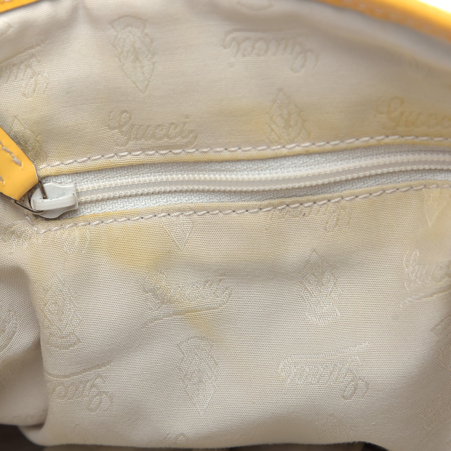 Gucci Monogram Web Large Jolie Tote Yellow 14 of 14