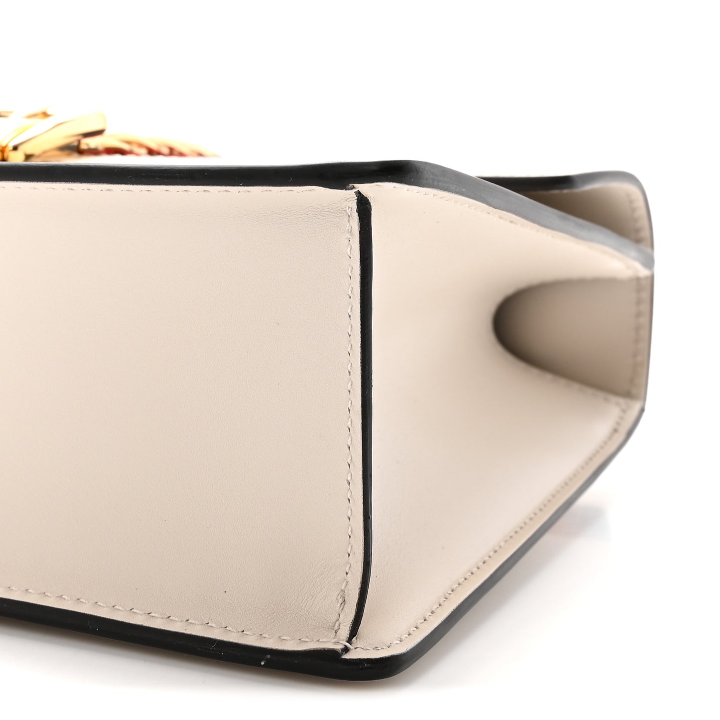 Calfskin Small Sylvie Shoulder Bag Off White