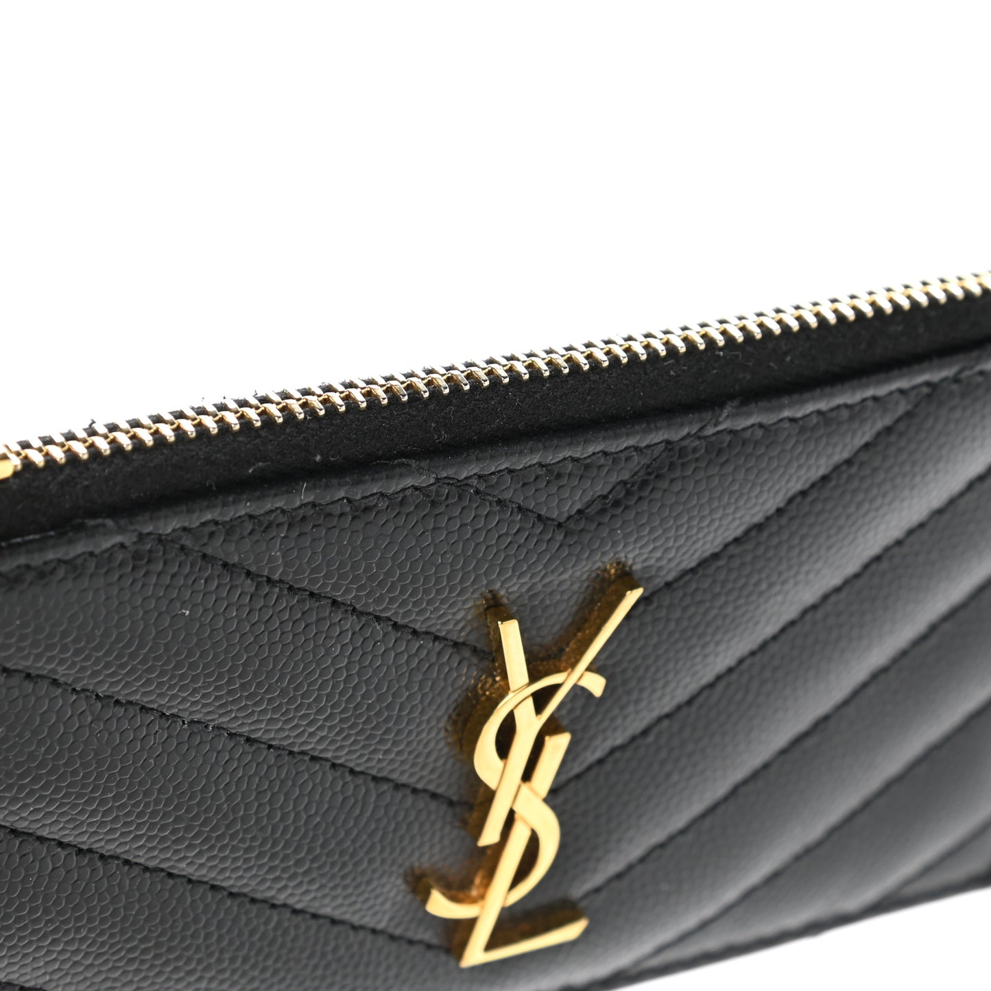 Monogram Grain de Poudre 5 Fragments Zip Pouch Card Holder Black