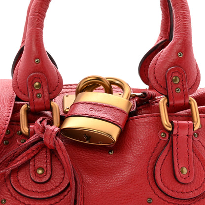 Chloe Calfskin Medium Paddington Satchel Rouge 8 of 23