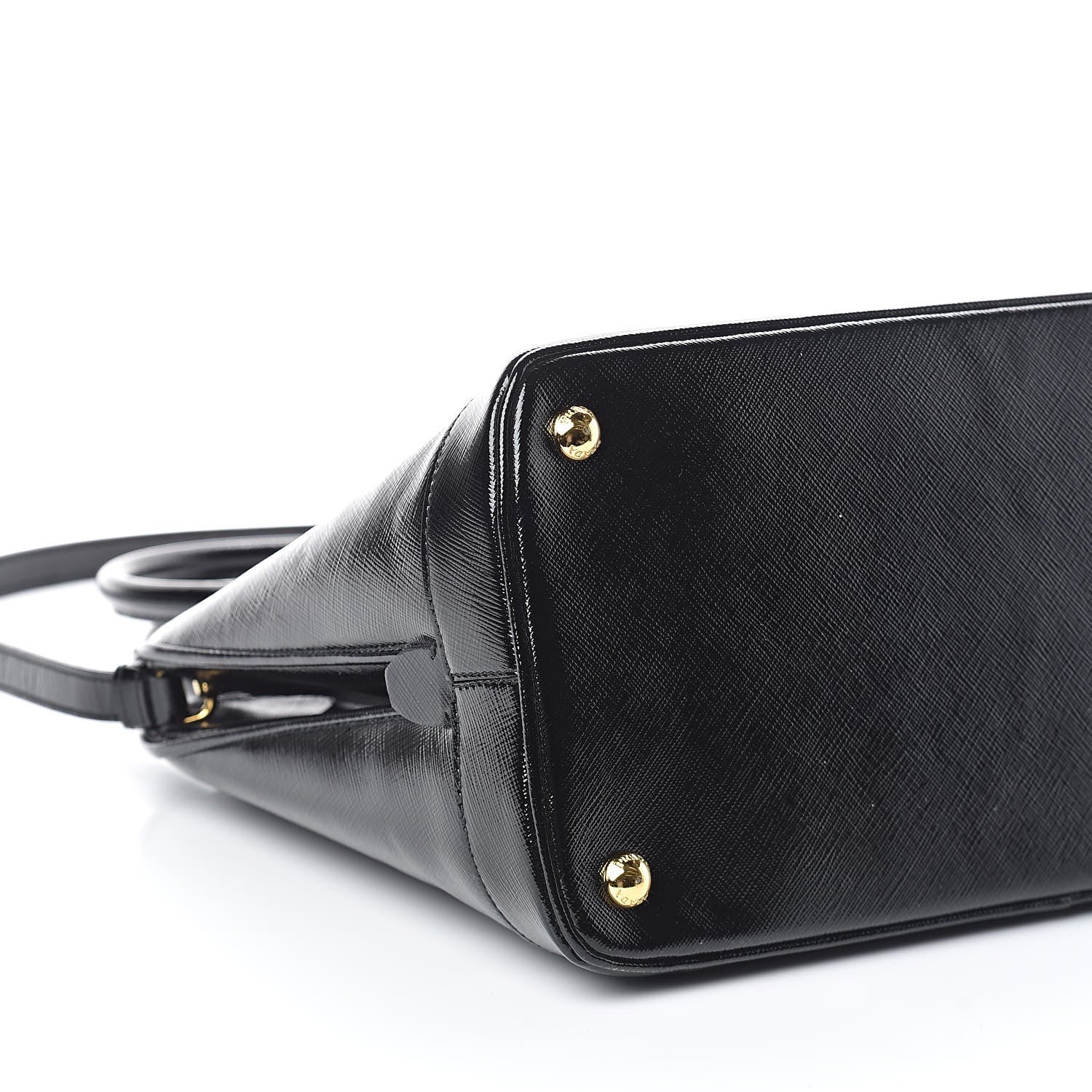 Prada Saffiano Vernice Open Promenade Tote Black 8 of 9