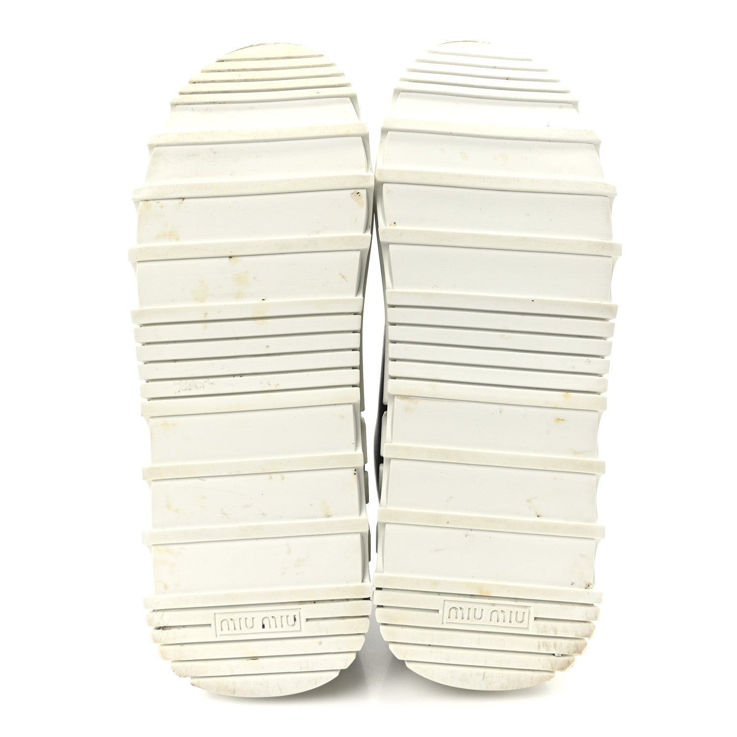 Miu Miu Vitello Soft 2 Logo Platform Sneakers 39 Black 6 of 9