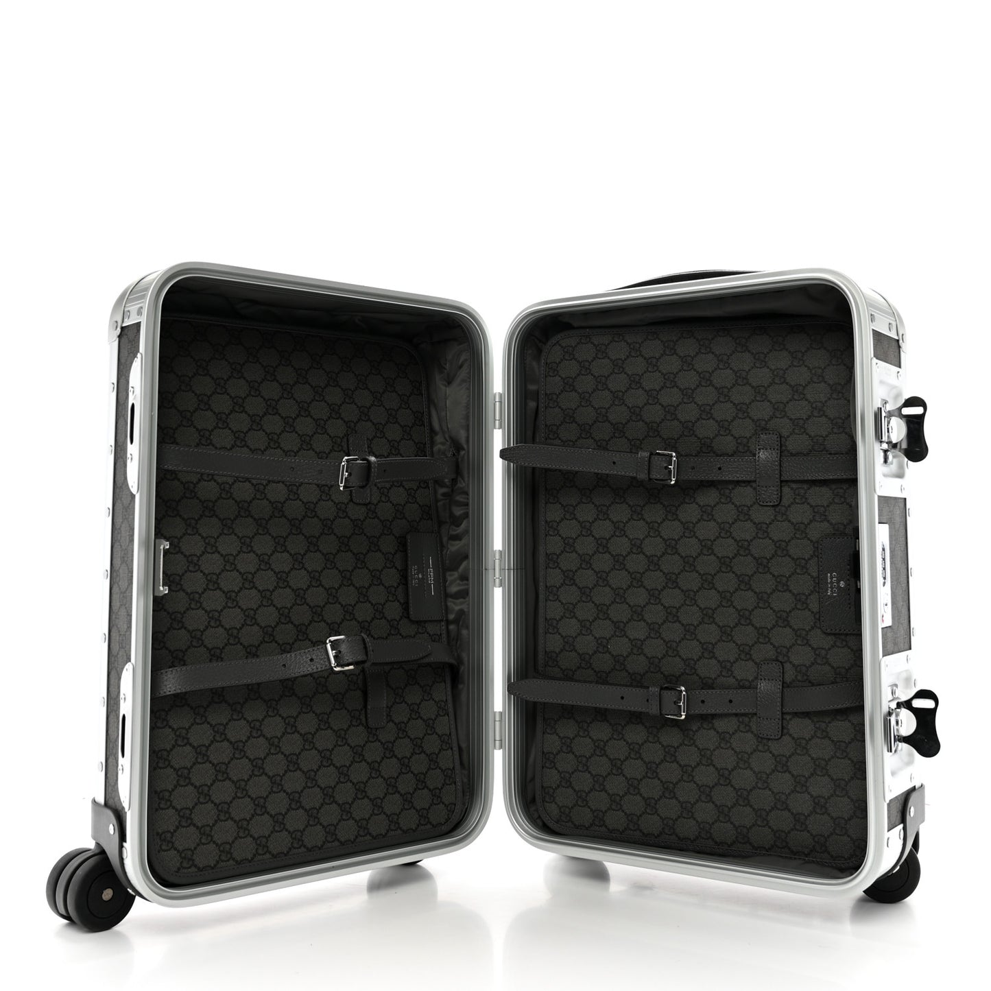 GG Supreme Monogram Porter Cabin Trolley Black