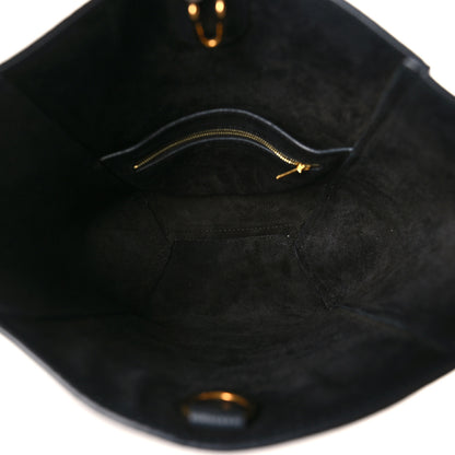Celine Soft Grained Calfskin Small Sangle Bucket Bag Black 5 of 8