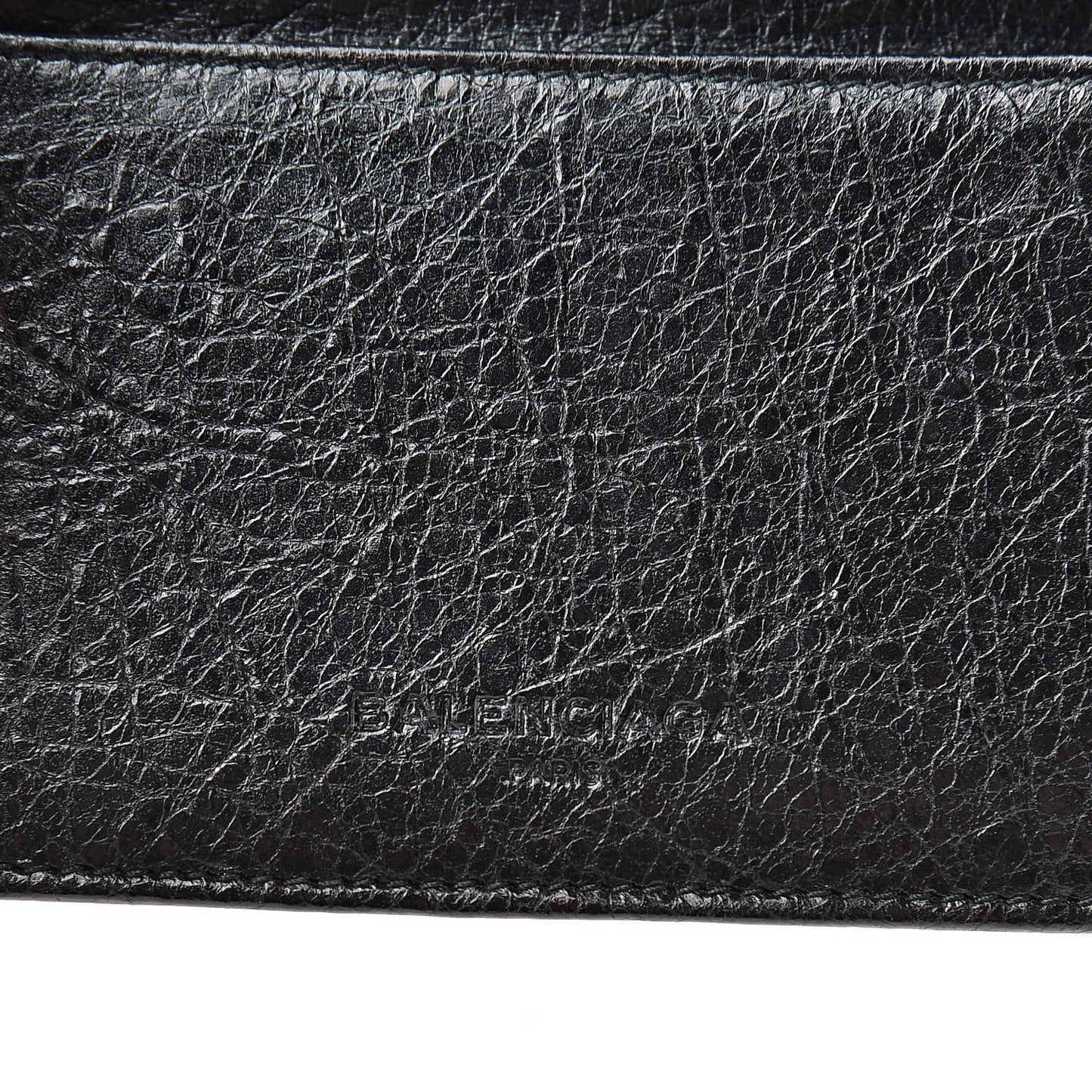 Agneau Giant 12 Gold Hardware Card Case Black