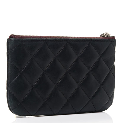 Chanel Lambskin Quilted Small Cosmetic Case Black 2 of 4
