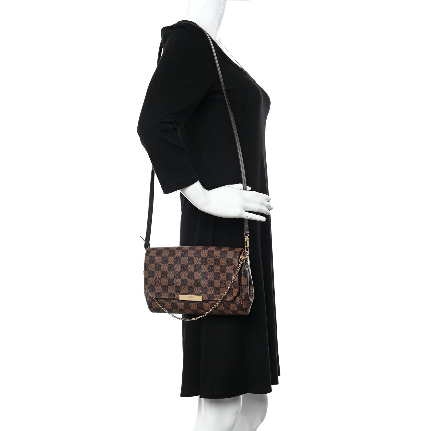 Louis Vuitton Damier Ebene Favorite MM 2 of 11