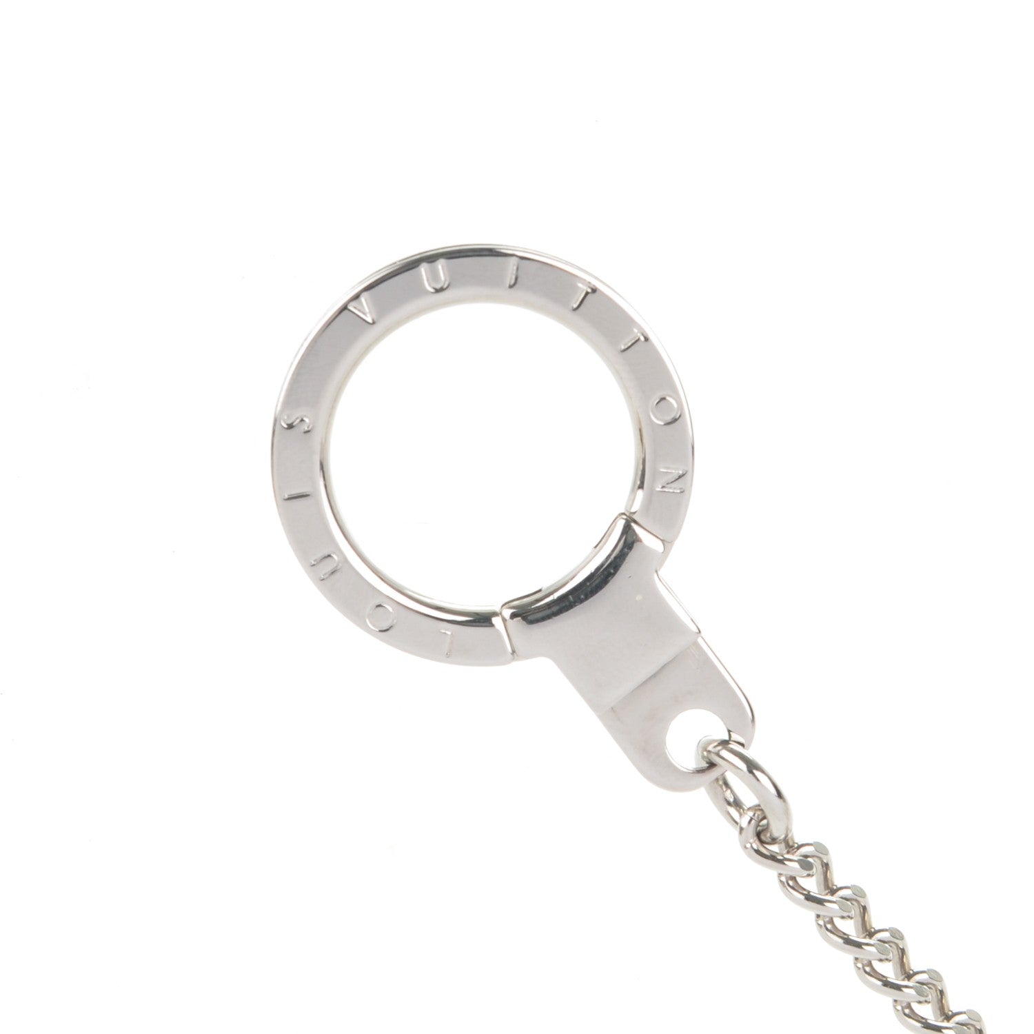 Louis Vuitton Pochette Extender Key Ring Chain Silver 2 of 3