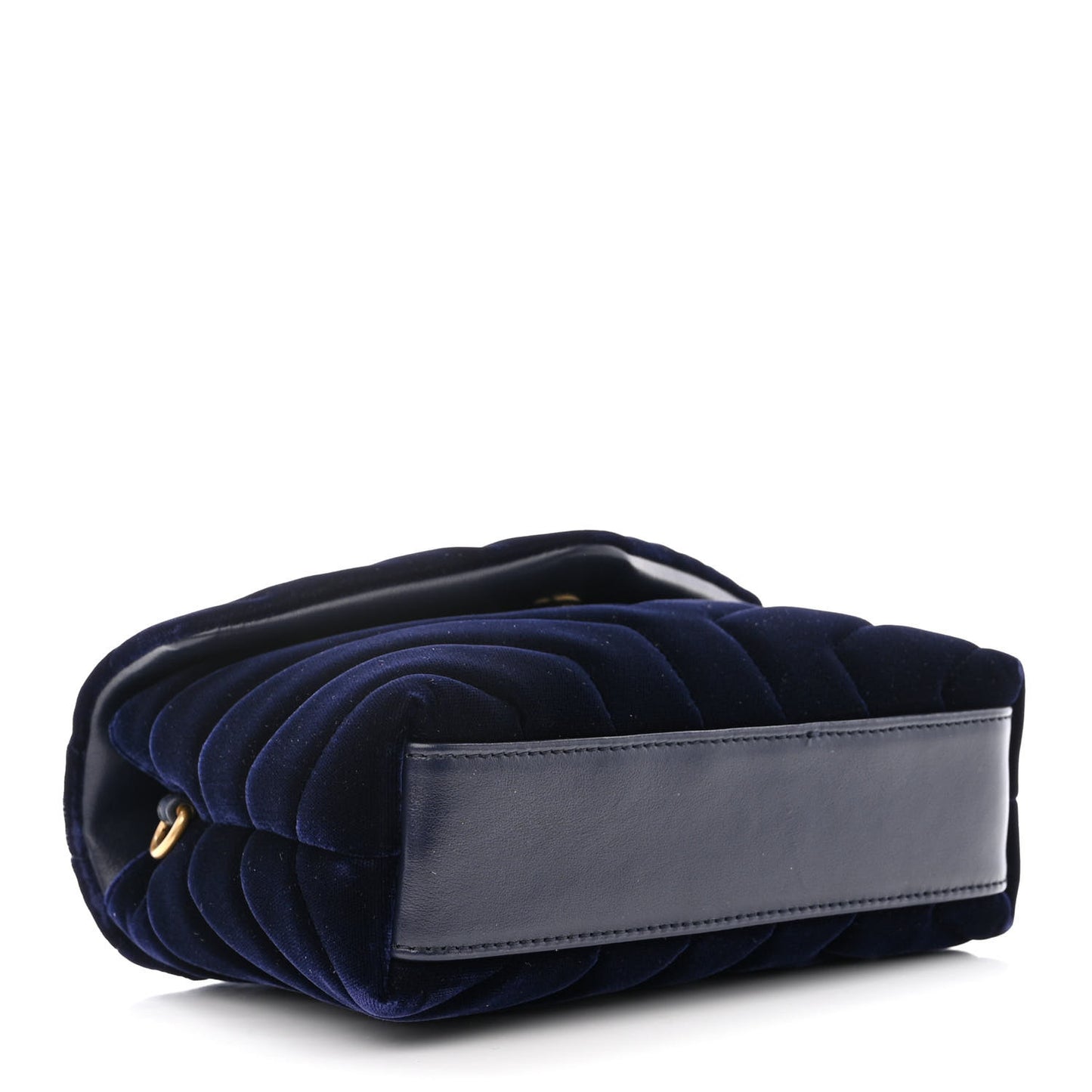 Velvet Y Quilted Monogram Toy Loulou Crossbody Bag Deep Marine