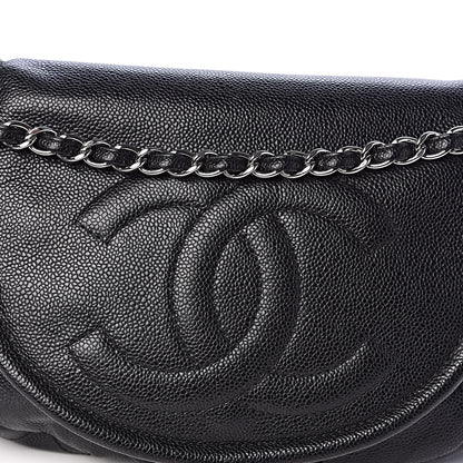 Chanel Caviar Half Moon Large Flap Black 10 of 11