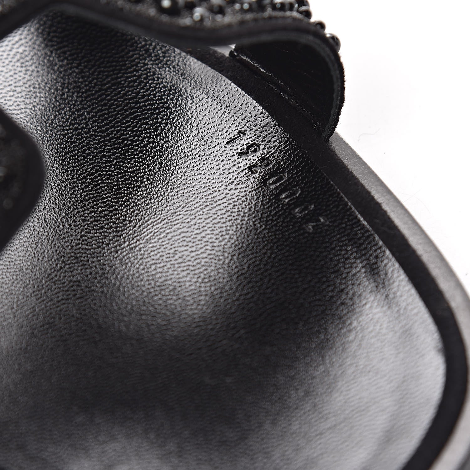 Hermes Goatskin Crystal Oran Sandals 42 Black 9 of 11