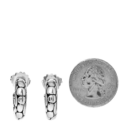 John Hardy Sterling Silver Small Kali Pebble Hoop Earrings 2 of 5