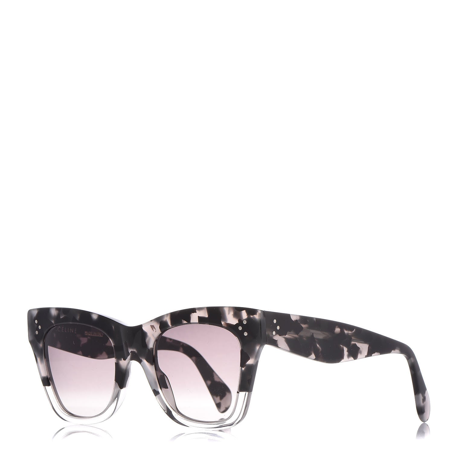Celine Shadow Havana Sunglasses CL40001I Grey Black 1 of 6