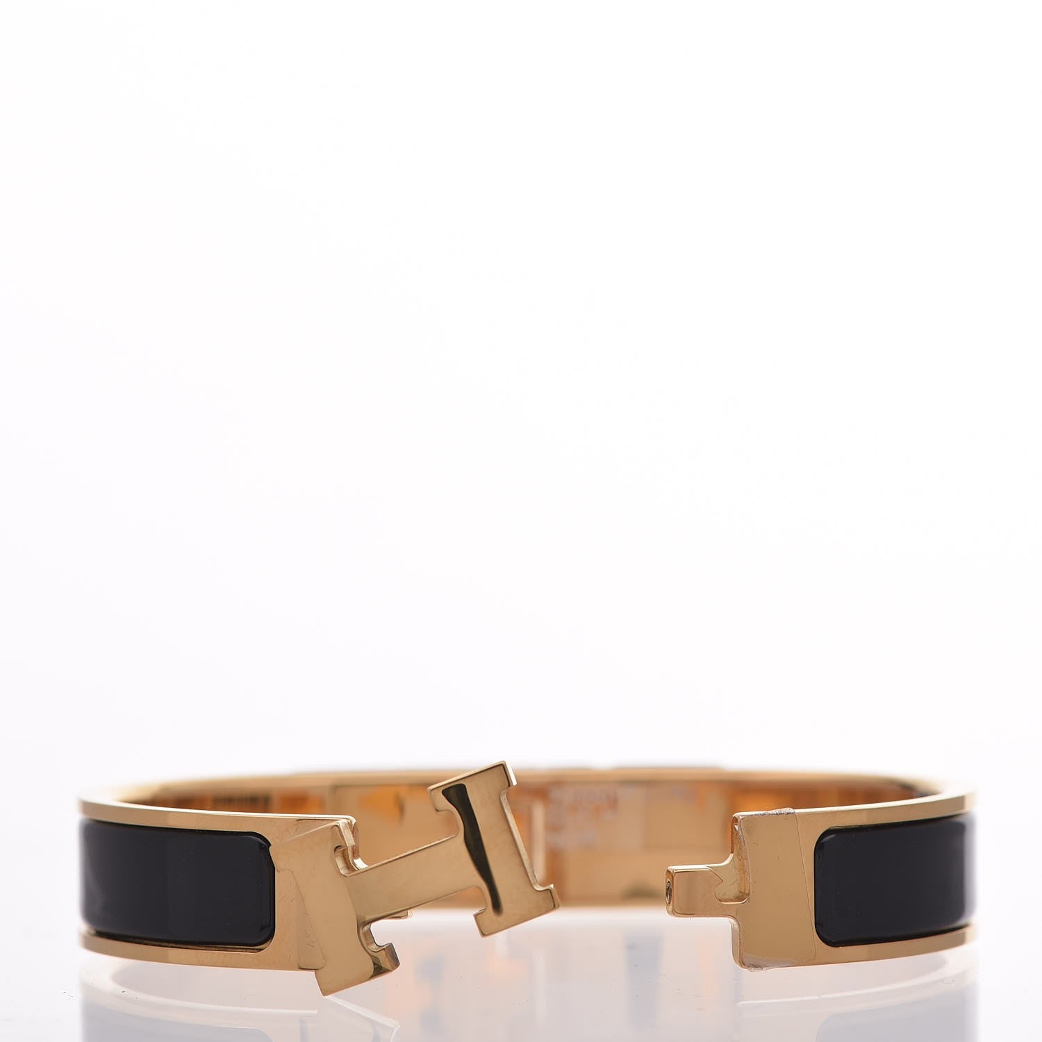 Hermes Enamel Narrow Clic Clac H Bracelet PM Black 5 of 6