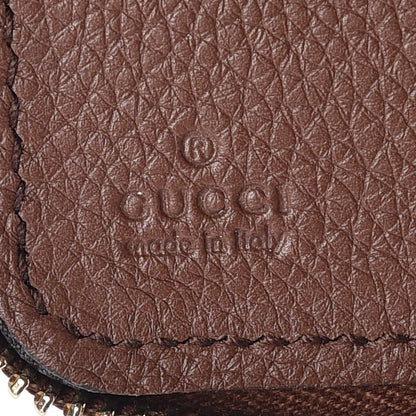 Gucci Pebbled Calfskin Soho Travel Document Case Brown 9 of 10