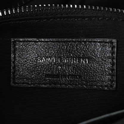Saint Laurent Crinkled Calfskin Matelasse Monogram Medium Niki Shopper Tote Black 6 of 8