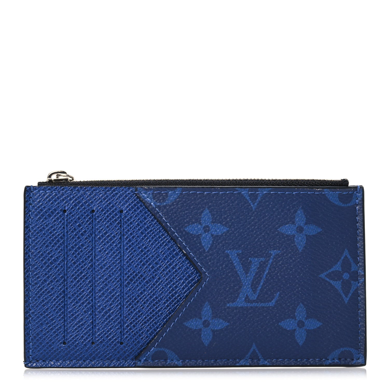 Louis Vuitton Monogram Taiga Coin Card Holder Cobalt 1 of 10