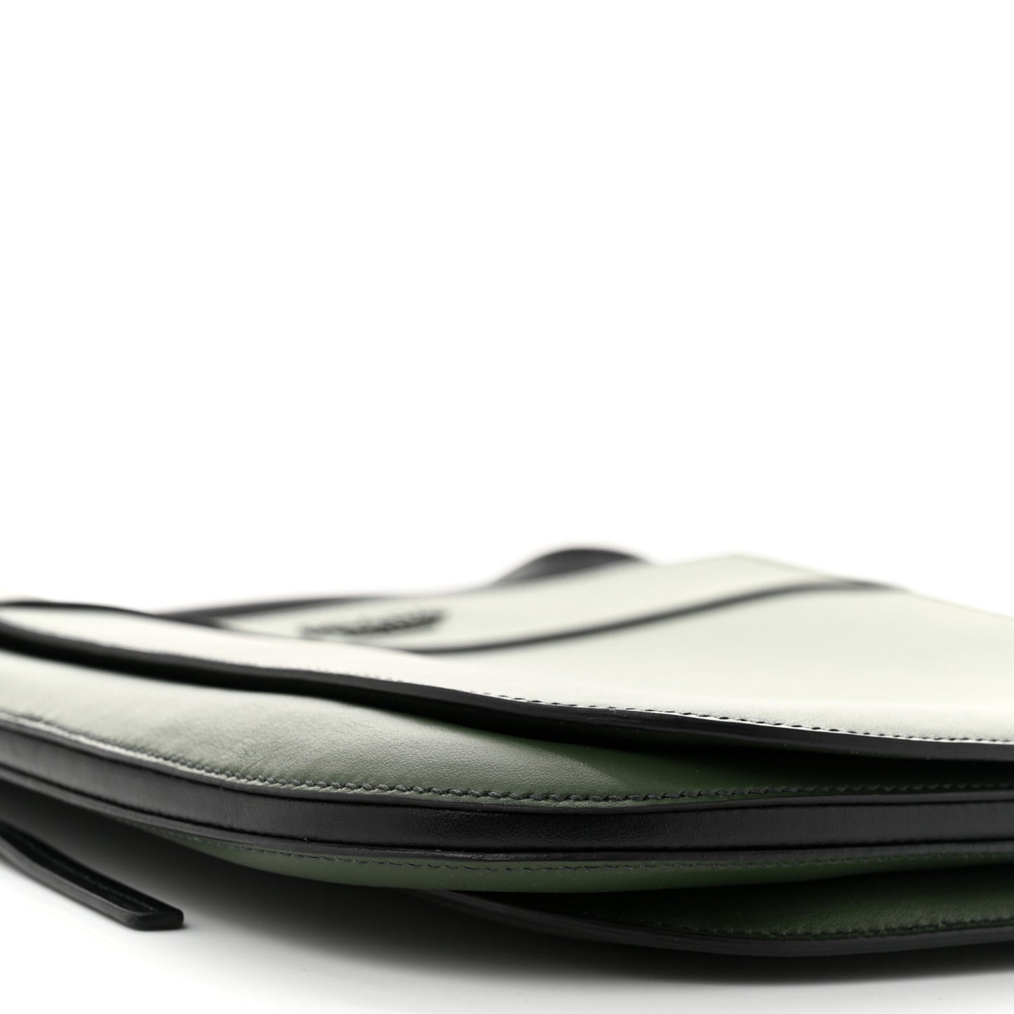 City Calfskin Margit Bag Green Black