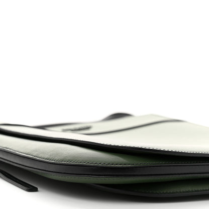 Prada City Calfskin Margit Bag Green Black 10 of 11