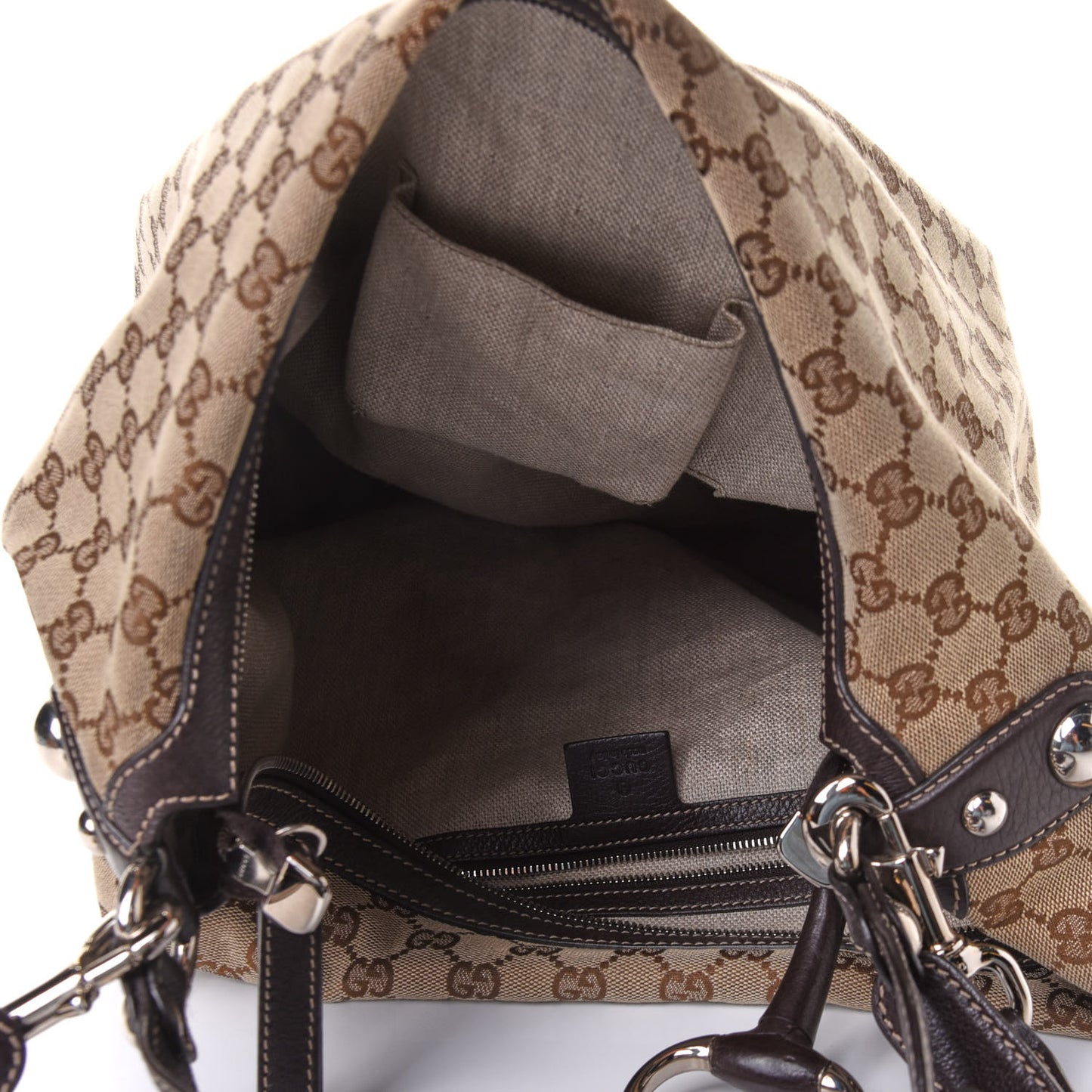 Monogram Large Icon Bit Hobo Dark Brown