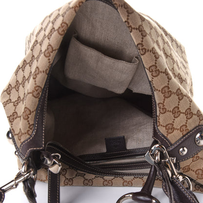 Gucci Monogram Large Icon Bit Hobo Dark Brown 5 of 13