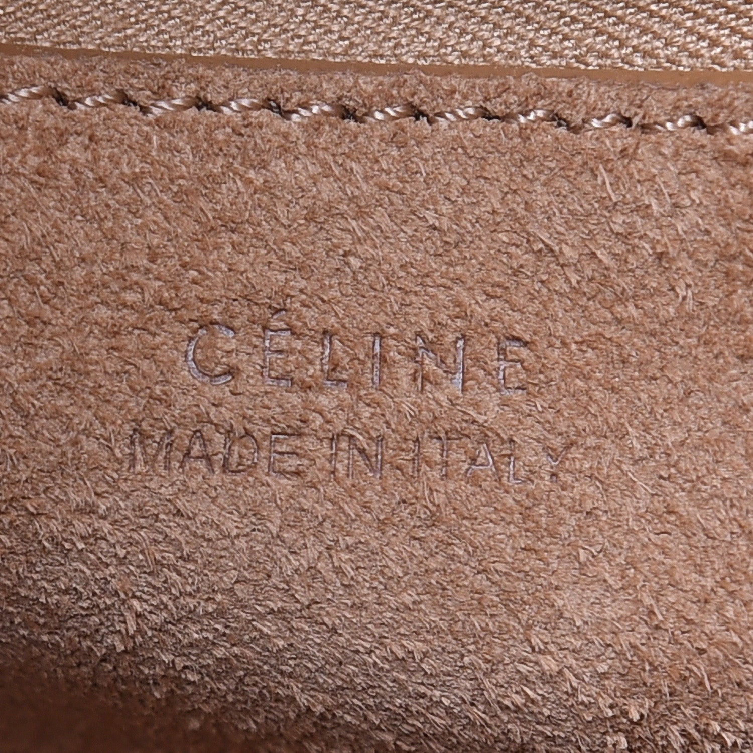 Celine Natural Calfskin Sangle Bucket Bag Light Camel 7 of 13