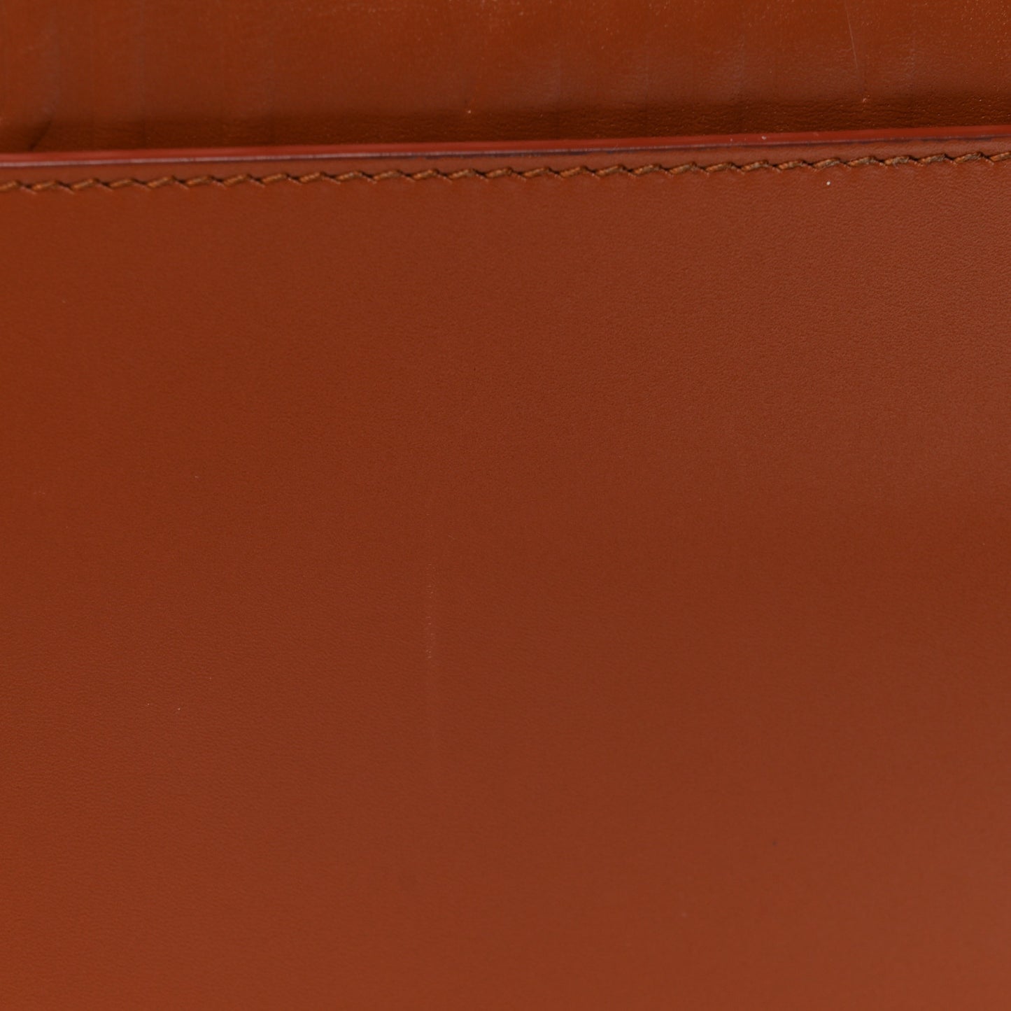 Box Calfskin Medium Bobby Flap Dark Tan