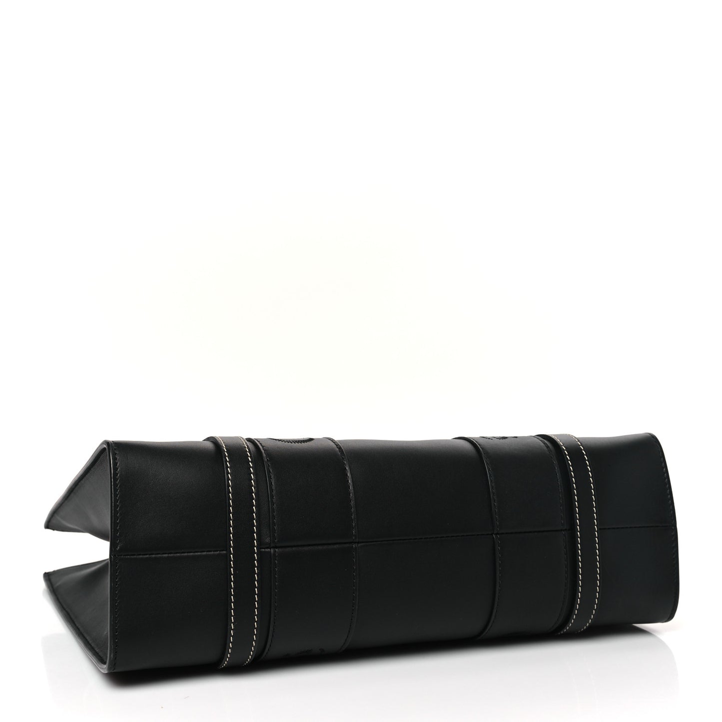 Calfskin Medium Woody Tote Black