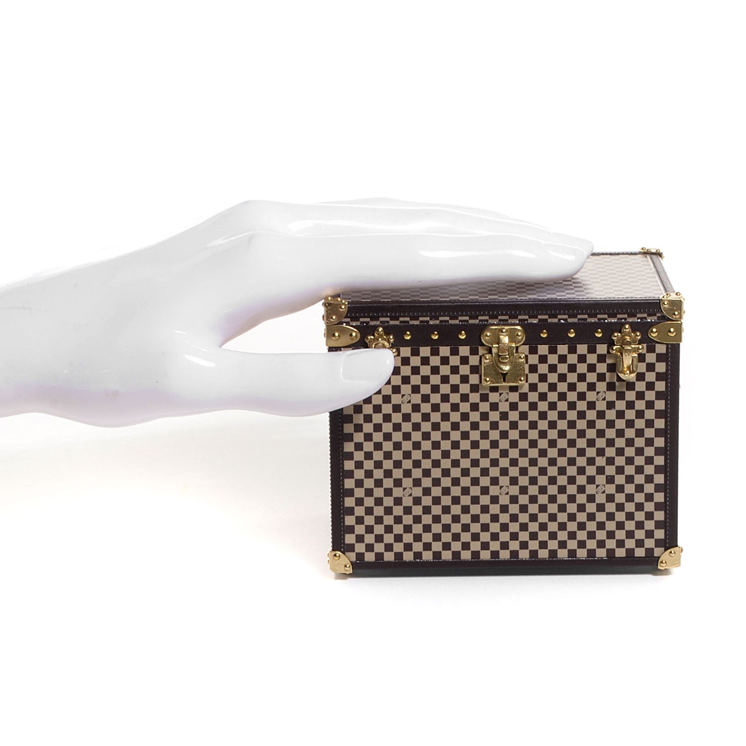 Louis Vuitton Damier 1895 Ladies Hat Trunk Mini Malle Chapeaux Jewelry Box 2 of 7