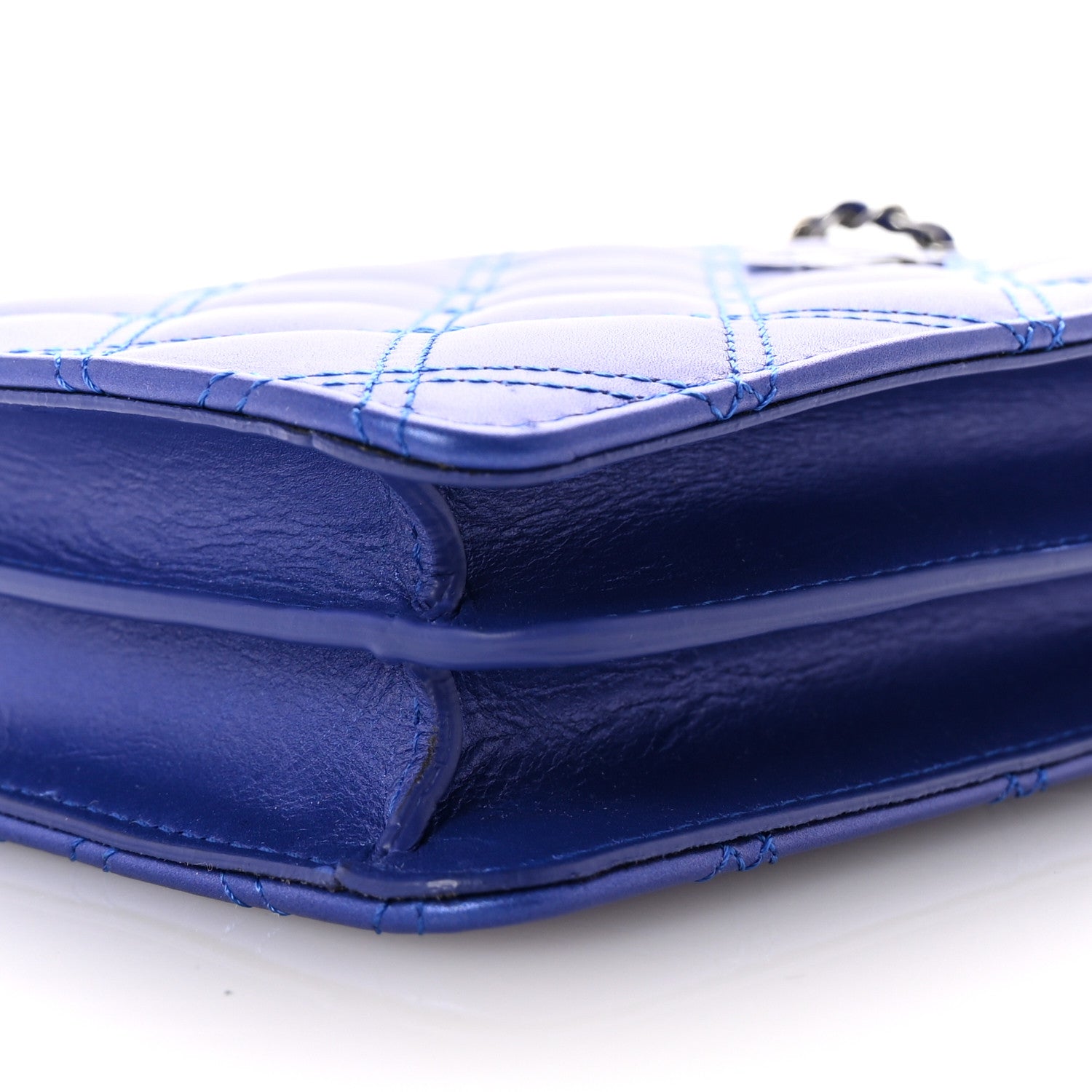 Chanel Calfskin Quilted Crossbody CC Phone Holder Dark Blue 10 of 11