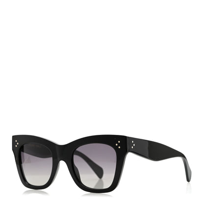 Celine Acetate Polarized Cat Eye Sunglasses CL4004IN Black 1 of 6