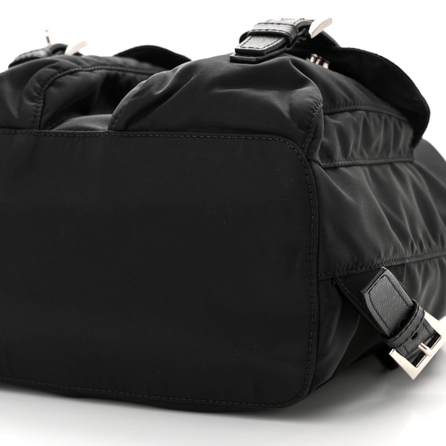 Tessuto Nylon Saffiano Vela Backpack Black
