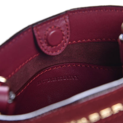 Burberry Suede Fringe Baby Bucket Bag Cherry 6 of 7
