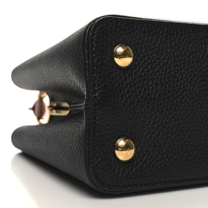 Louis Vuitton Taurillon Capucines MM Black 9 of 10