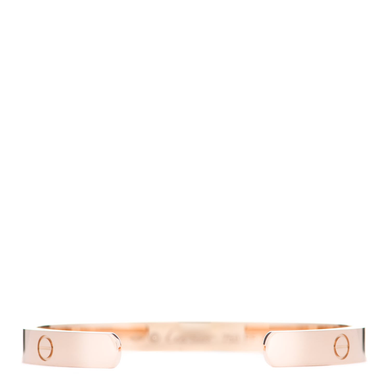 Cartier 18K Pink Gold LOVE Cuff Bracelet 17 2 of 3