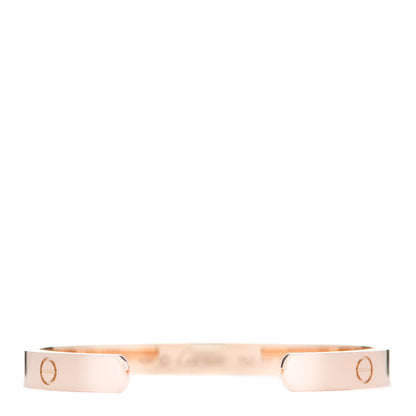 Cartier 18K Pink Gold LOVE Cuff Bracelet 17 2 of 3