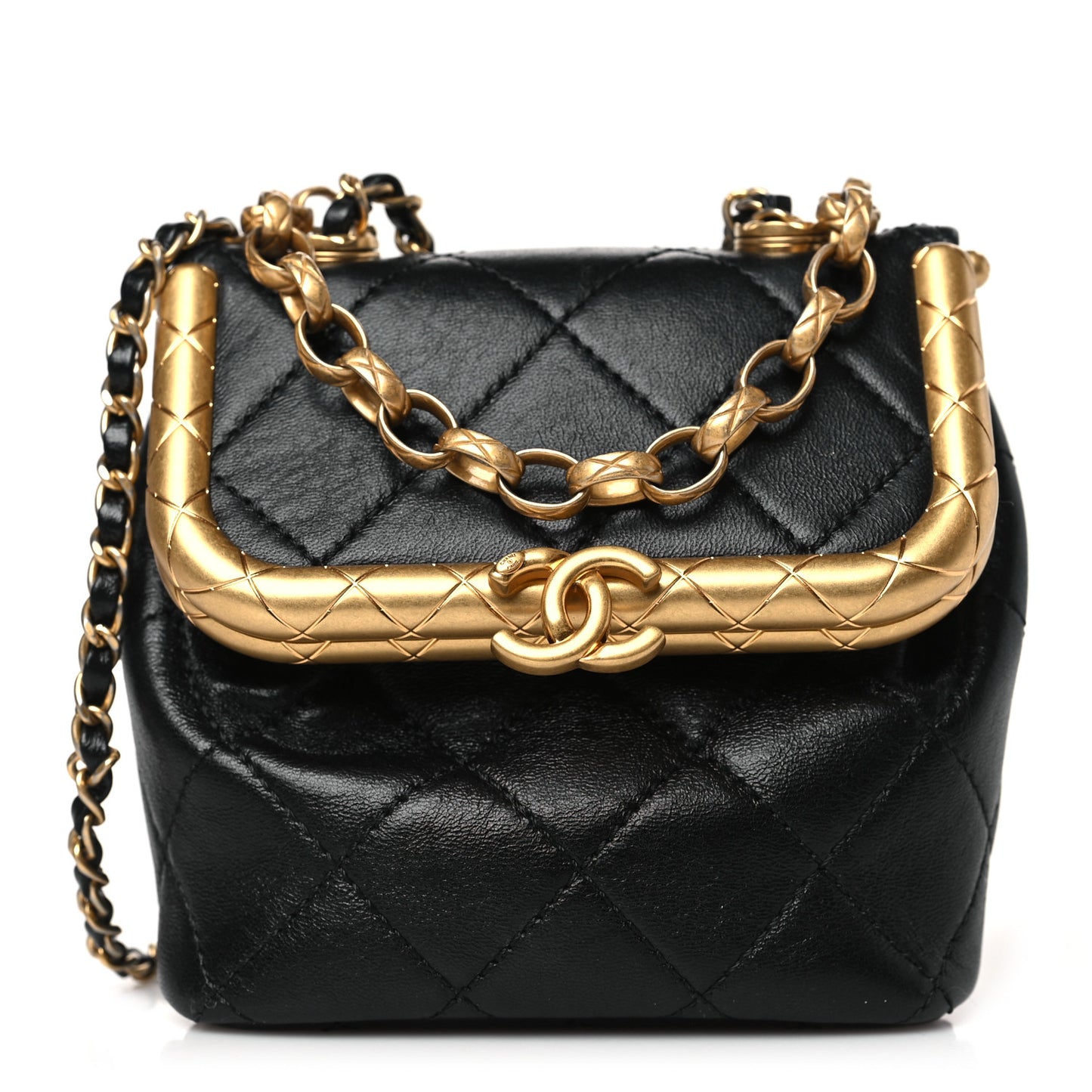 Lambskin Quilted Micro My Crush Bag Black