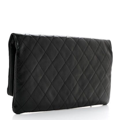 Chanel Caviar Quilted CC Beauty Clutch Black 3 of 10