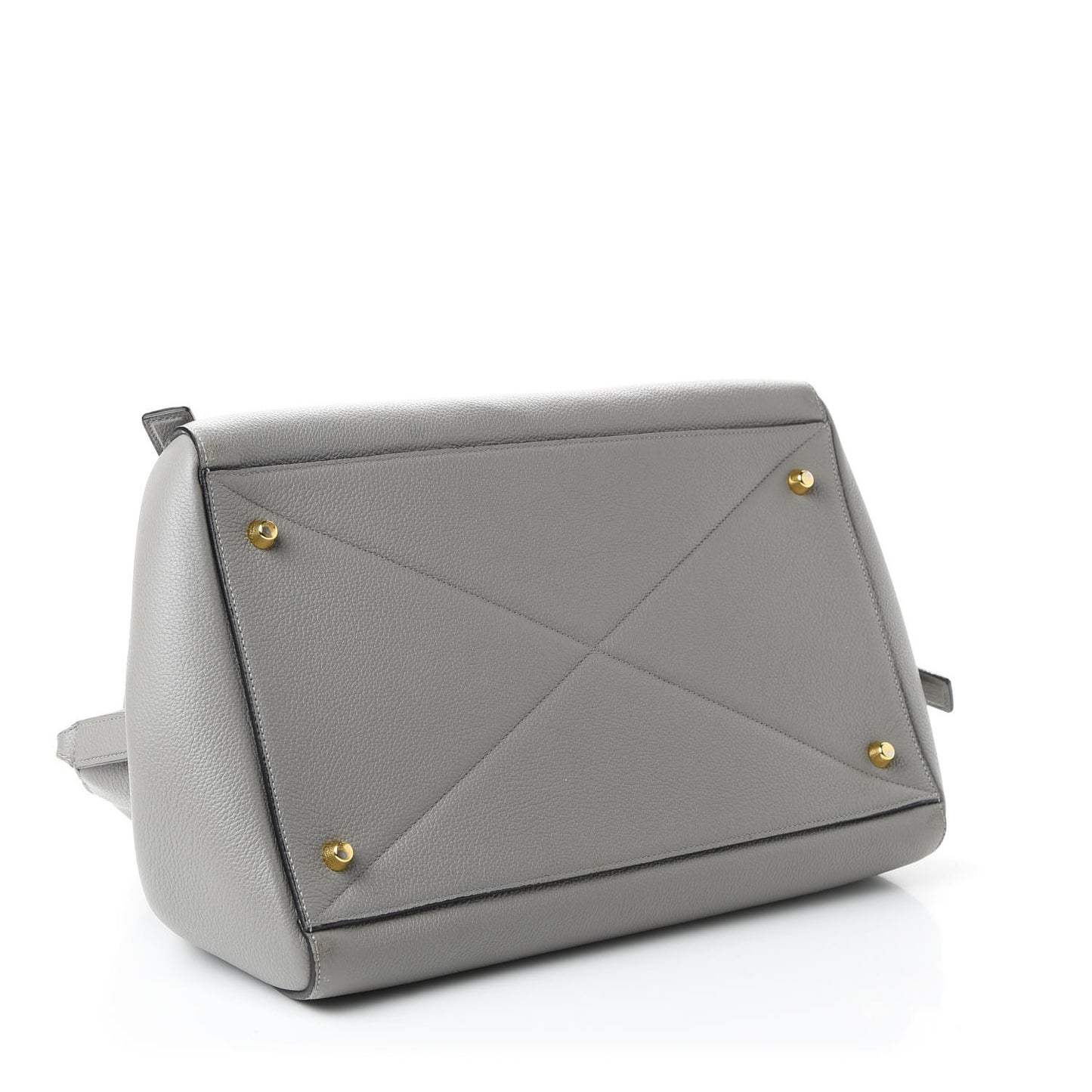Textured Calfskin Small Incognito Satchel Grey