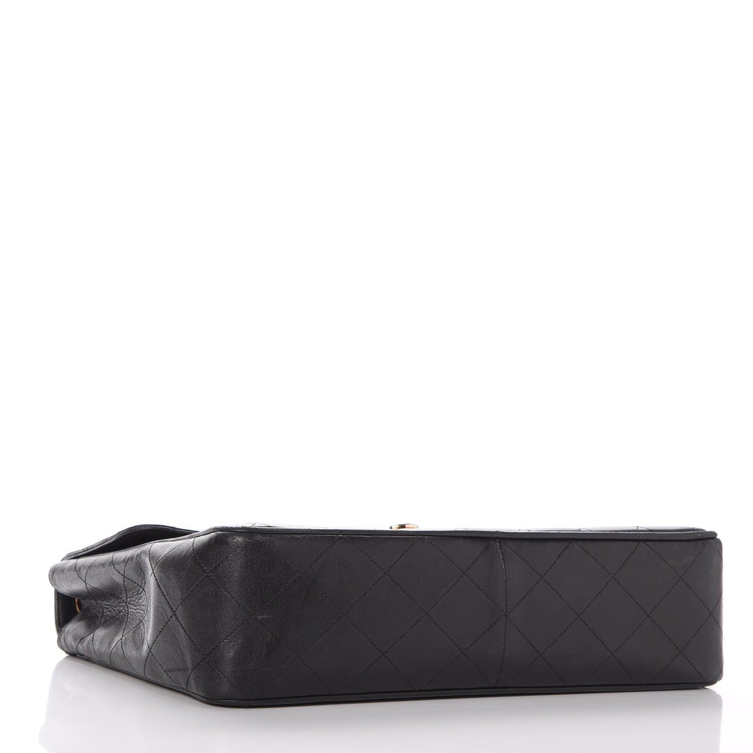Chanel Lambskin Quilted Jumbo Single Flap Black 5 of 11