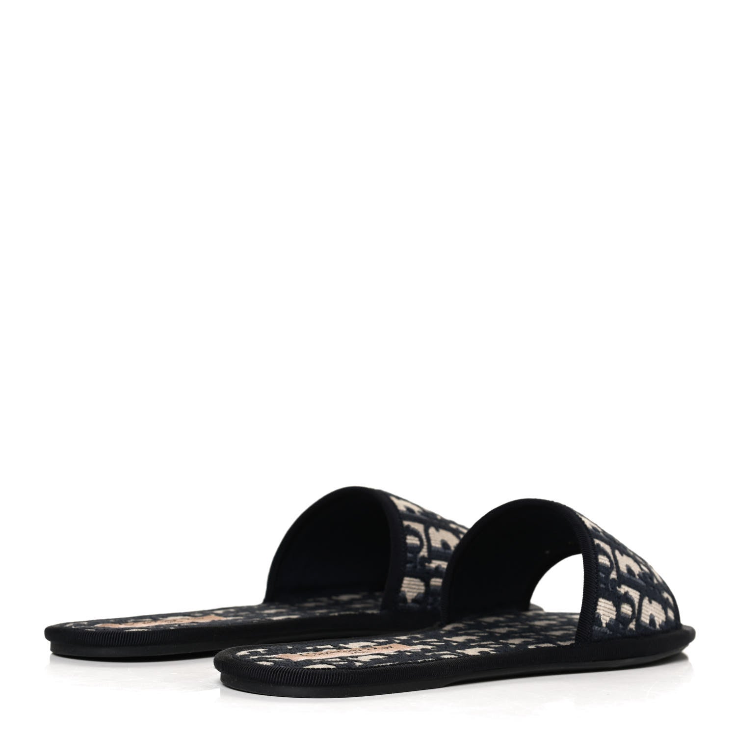 Christian Dior Velvet Oblique Chez Moi Sandal 40 Deep Blue 4 of 12
