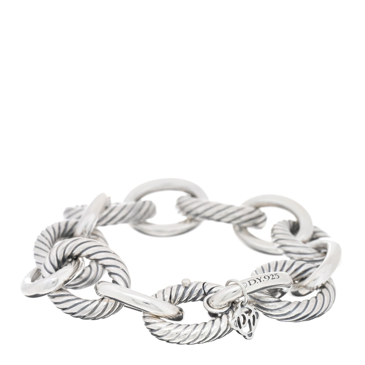 Sterling Silver 17mm Extra Large Oval Link Bracelet
